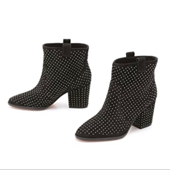 Rebecca Minkoff Blake Studded Black Booties - Picture 2 of 9